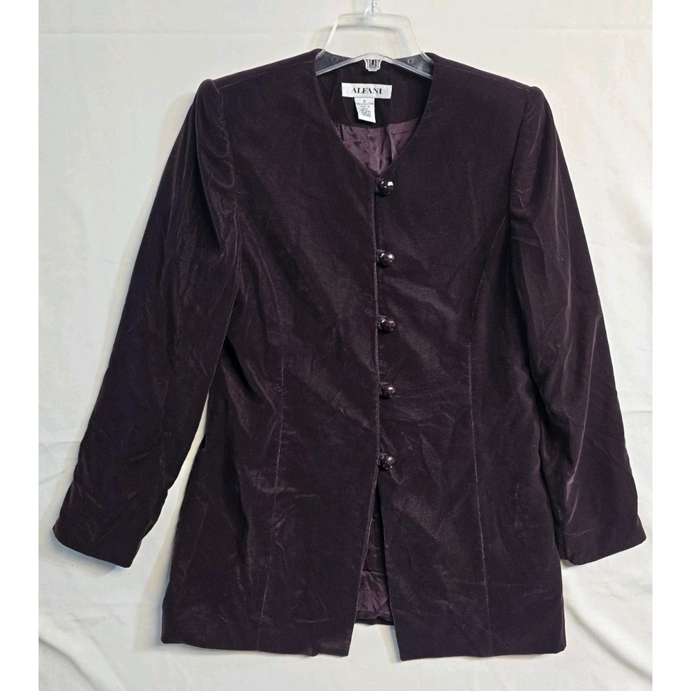 Infiniti Women's Blazer Jacket 8 Velvet Brown/Purple